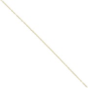 Cadena de malla Forçat 1,7 mm - Acero inoxidable chapado en oro 304L x10m