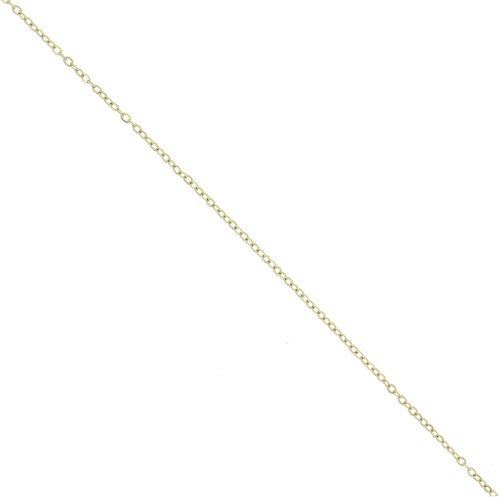 Cadena de malla Forçat 1,7 mm - Acero inoxidable chapado en oro 304L x10m