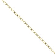 Cadena de malla Forçat 1,7 mm - Acero inoxidable chapado en oro 304L x10m