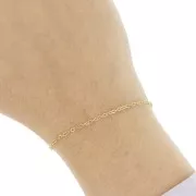 Cadena de malla Forçat 1,75 mm - Acero inoxidable dorado 304L x10m