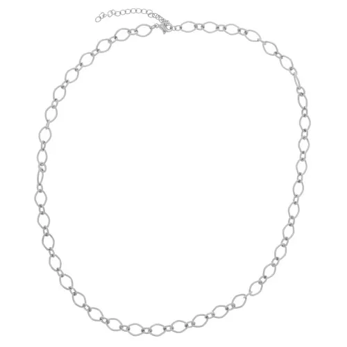 Collar de malla alternada de fantasía 6,3 mm - Acero inoxidable 304L x47cm