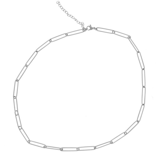 Collar de malla rectangular de 4,1 mm - Acero inoxidable 304L x47cm
