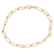 Pulsera rectangular de malla de 4,1 mm - Acero inoxidable 304L doradox20cm|raw }}