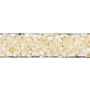 Cordón plano cuero Arena 5 mm Beige x30cm