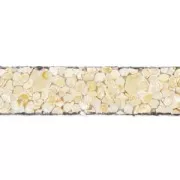 Cordón plano cuero Arena 5 mm Beige x30cm