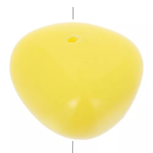 Cuentas tipo «nugget» de 12 x 15 mm de resina opaca - Amarillo sol x6