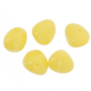 Cuentas tipo «nugget» de 12 x 15 mm de resina opaca - Amarillo sol x6
