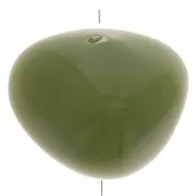 Cuentas de resina opaca 12x15 mm - Caqui x6