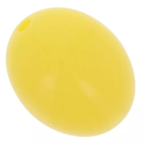Cuentas de resina opaca oliva 14x11 mm - Amarillo sol x6