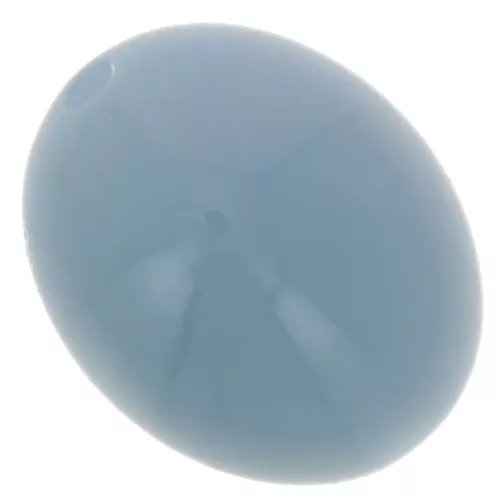 Cuentas de resina opaca oliva 14x11 mm - Azul ahumado x6