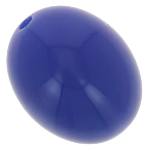 Cuentas de resina opaca oliva 14x11 mm - Azul duro x6
