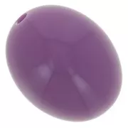 Cuentas de resina opaca oliva 14x11 mm - Malva oscuro x6