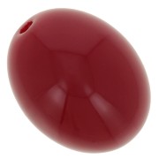 Cuentas de resina opaca aceituna 14x11 mm - Rojo carmín x6|raw }}