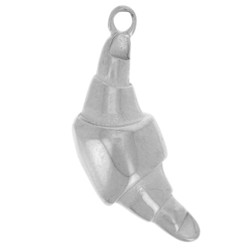 Colgante media luna 22x8 mm - Acero inoxidable 316L x1