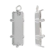 Engaste pendentif PureCrystal 4547 pera 21x7 mm rodiado|raw }}