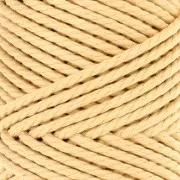 Bobina de cordón de algodón para macramé de 3 mm - Calidad - Vainilla x50m