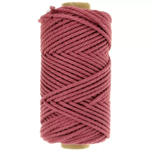 Bobina de cordón de macramé de algodón 3 mm - Calidad - Uva x50m