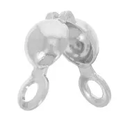 Tapanudos 2 anillas 3,5 mm Plateado x100