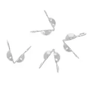 Tapanudos 2 anillas 3,5 mm Plateado x100