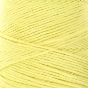 Carrete de cordón de algodón orgánico Détox XL macramé de algodón peinado - Amarillo pálido x200m