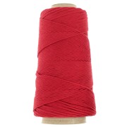Bobina de cordón de macramé de algodón orgánico Detox XL peinado - Rojo x200m|raw }}