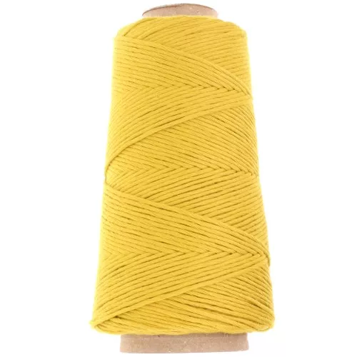 Bobina de cordón de algodón orgánico Detox XL macramé peinado - Pistacho x200m