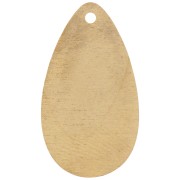 Lentejuela 21x11,5 mm - Latón bruto x1