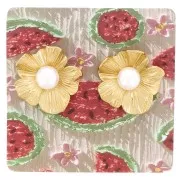 Paquete de 50 tarjetas portajoyas 6x6 cm para pendientes - Sandía