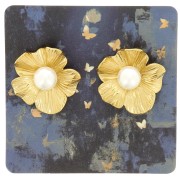 Paquete de 50 tarjetas portajoyas de 6x6 cm para pendientes - Polilla