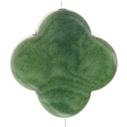Cuenta de tagua - forma de trébol 14 mm - Verde x1|raw }}