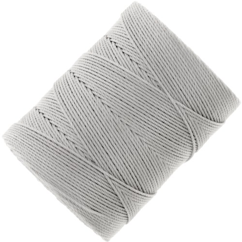 C-LON Cordón de cuentas de peso fino 0,4 mm - Plata x124m