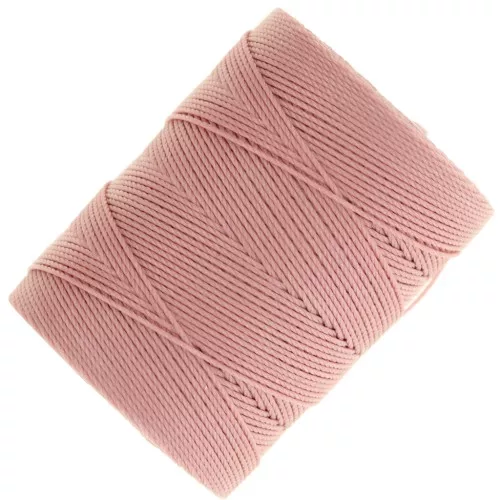 C-LON Cordón de cuentas de peso fino 0,4 mm - Rosa x124m