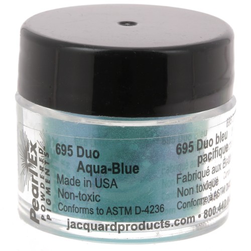 Pearl Ex polvo de mica para arcilla polimérica - Duo Aqua - Azul n°695 x3g