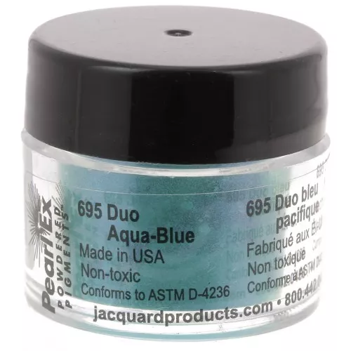 Pearl Ex polvo de mica para arcilla polimérica - Duo Aqua - Azul n°695 x3g