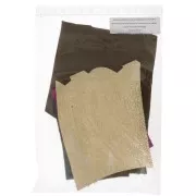 Trozos de cuero grueso de lujo en piezas de diferentes tamaños/texturas x300g