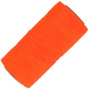 Bobina de hilo encerado Linhasita para micro macramé 0,35 mm - Naranja fluorescente (393) x448m