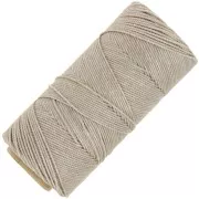 Bobina de hilo encerado Linhasita para micro macramé 1.5 mm - Beige (05) x116m
