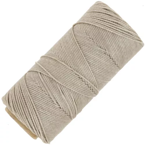 Bobina de hilo encerado Linhasita para micro macramé 1.5 mm - Beige (05) x116m