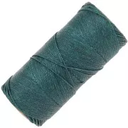 Bobina de hilo encerado Linhasita para micro macramé 1.5 mm - Emeraude (386) x116m