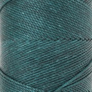 Bobina de hilo encerado Linhasita para micro macramé 1.5 mm - Emeraude (386) x116m