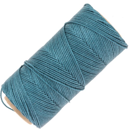 Bobina de hilo encerado Linhasita para micro macramé 1.5 mm - Teal (228) x116m