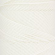 Bobina de hilo encerado Linhasita para micro macramé 1,5 mm - Blanco (BCO ALV) x116m