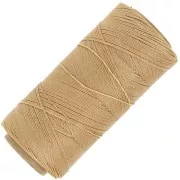 Bobina de hilo encerado Linhasita para micro macramé 0.5 mm - Golden Beige x335m