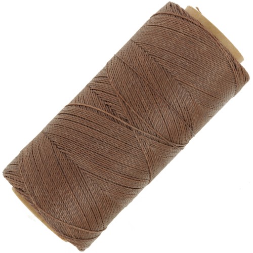 Bobina de hilo encerado Linhasita para micro macramé 0,5 mm - Marrón claro (790) x335m