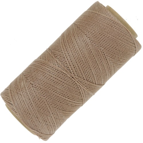 Bobina de hilo encerado Linhasita para micro macramé 0.5 mm - Cappuccino (65)x335m
