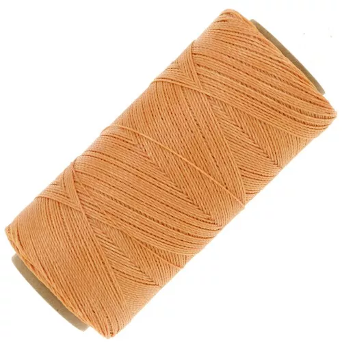 Bobina de hilo encerado Linhasita para micro macramé 0.5 mm - Melon (217) x335m