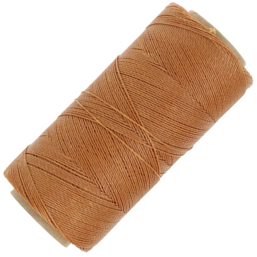 Bobina de hilo encerado Linhasita para micro macramé 0.5 mm - Ambre (388) x335m