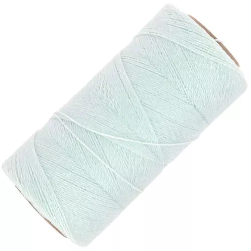 Bobina de hilo encerado Linhasita para micro macramé 0,5mm Menta iridiscente (Fresh Mint)