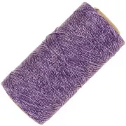 Bobina de hilo encerado Linhasita para micro macramé 0,5mm - Violeta metalizado (Purpura)