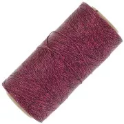Bobina de hilo encerado Linhasita para micro macramé 0.5mm Rosa oscuro metalizado (Rosa)